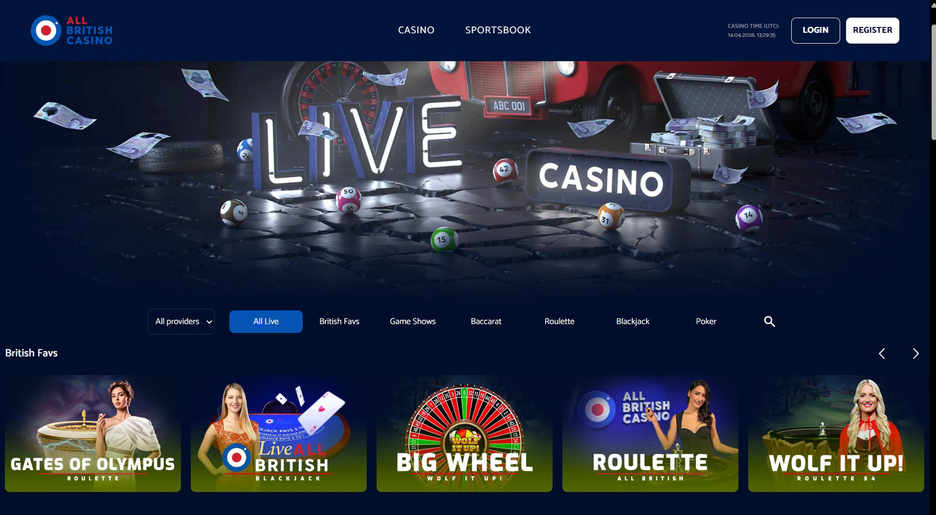 4. All British Casino - Trusted Online Casino Option