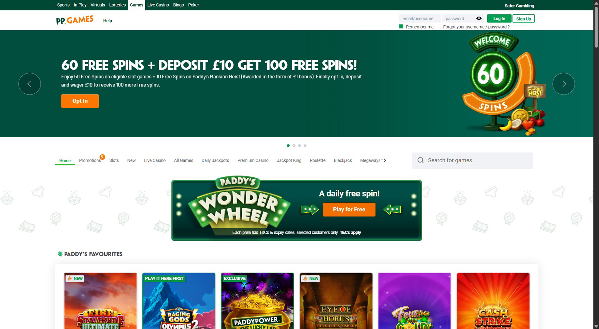 6. Paddy Power Games - Quick Online Casino Payouts